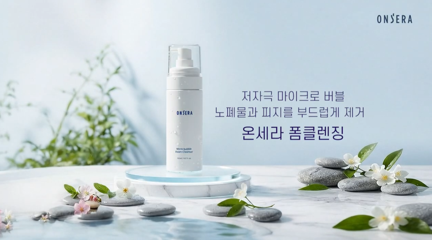 바이오센스 화장품 제품홍보영상 포트폴리오 썸네일